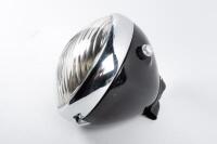 LUCAS: A Lucas original eight inch headlight assembly MU142, complete with lighting switch & ammeter - 2