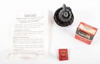 LUCAS: A 1950s Lucas PRS8 ignition & lightning switch with key & spare knob