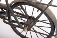 RICKSHAW: A modern metal novelty tabletop rickshaw&nbsp;vegetable cart model, 27cm high, 60cm long - 3