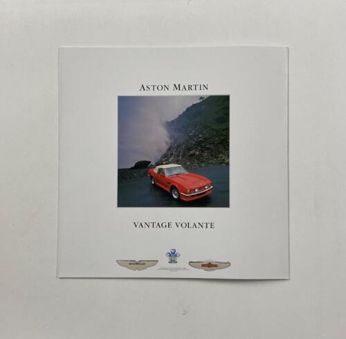 ASTON MARTIN: A 1987 Aston Martin Vantage Volante fold-out sales brochure