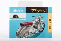 MAICO: A circa 1954 Maico Typhoon 350 & 400cc two page fold out sales brochure