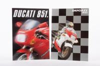 DUCATI 851: Two Ducati 851 sales brochures