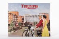 TRIUMPH: A rare 1955 Triumph 10 page sales brochure covering model range and component information
