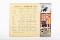 TRIUMPH: A rare 1955 Triumph 10 page sales brochure covering model range and component information - 2