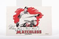 MATCHLESS: A 1954 Matchless 11 page model range booklet