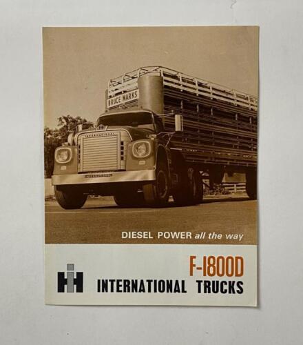 INTERNATIONAL: An International F-1800D sales brochure