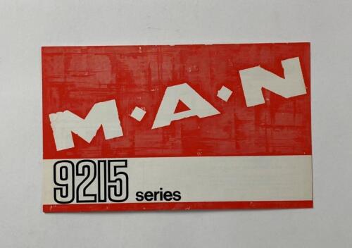 M.A.N: A M.A.N 9215 series sales brochure