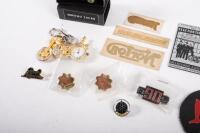 BADGES: A group of assorted motorcycle badges and other small novelty items - 3