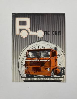 RE CAR: A Re-Car Consolidated Industries (Sunshine,Victoria) reconditioning and repair sales brochure