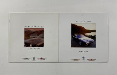 ASTON MARTIN: Two large format Aston Martin Lagonda sales brochures. Circa 1980's