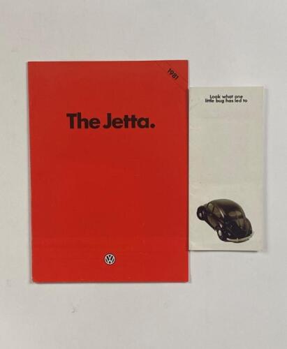 VOLKSWAGEN: Two Volkswagen items. 1981 Volkswagen Jetta sales brochure