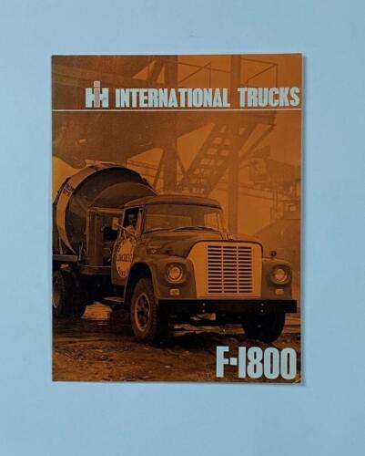 INTERNATIONAL: A International Trucks F-1800 double page sales brochure