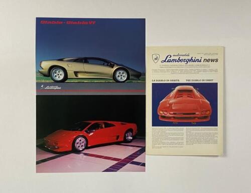 LAMBORGHINI: Three Lamborghini publications. Diablo/Diablo VT sales brochures