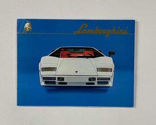LAMBORGHINI: A Lamborghini Countach LP5000 quattrovalvole fold-out sales brochure