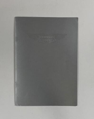 ASTON MARTIN: A 1975 Aston Martin V8 & Vantage sales brochure. Ray Winder colour drawings