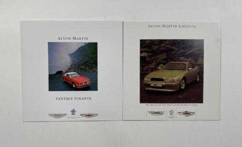 ASTON MARTIN: Two large format Aston Martin sales brochures. Vantage and Virage brochures