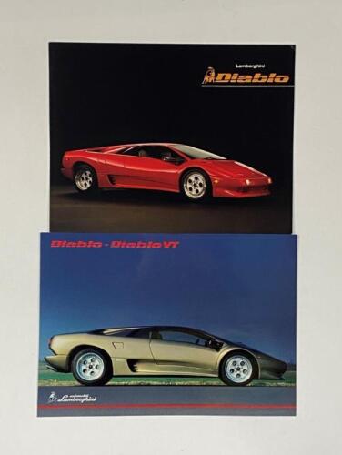 LAMBORGHINI: Two quality Lamborghini Diablo/Diablo VT double-sided, single sheet sales brochures