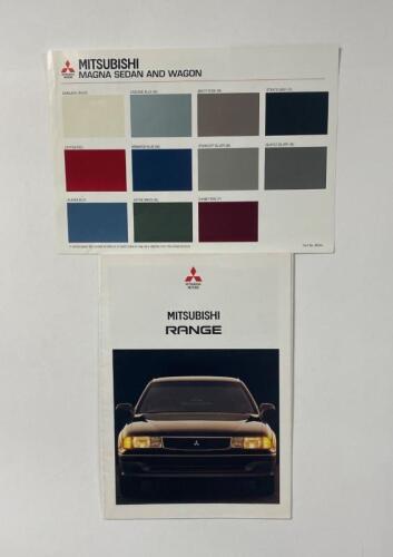 MITSUBISHI: Two Mitsubishi items. Mitsubishi Magna Sedan and Wagon colour chart