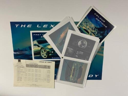 LEXUS: Four LEXUS item. LEXUS IS200 sales brochure