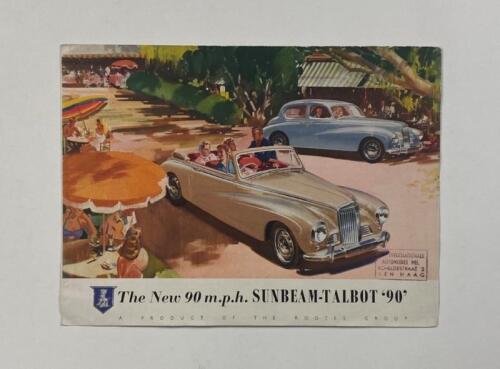 SUNBEAM: A 1952 Sunbeam-Talbot '90' fold-out sales brochure