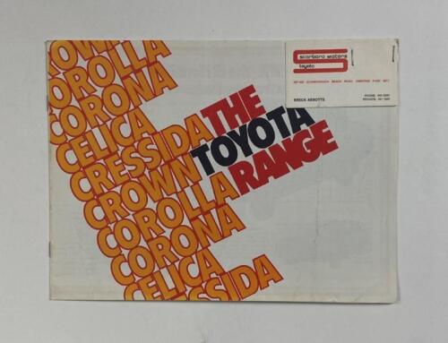 TOYOTA: A Toyota range sales brochure. Circa late 1970's