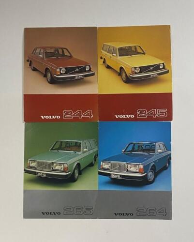 VOLVO: An interesting series of 1977 Volvo car sales brochures. 244, 245, 264, 265 models