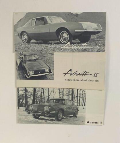AVANTI: Three fold-out Avanti II sales brochures