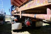 Circa 1970 29ft Single Axle Flatbed Trailer with Grain Bin. - 8