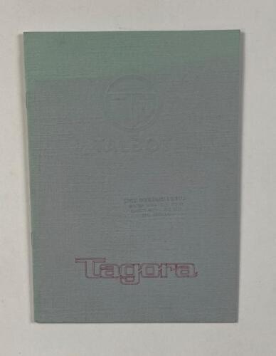 TALBOT: A 1981 Talbot Tagora sales brochure