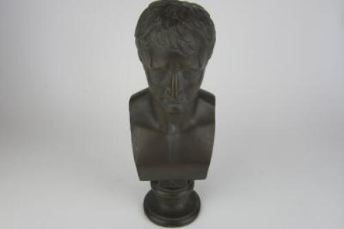 NAPOLEON: A bust of Napoleon Bonaparte, 36cm high.&nbsp;&nbsp;