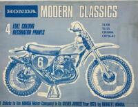 HONDA: A set of four Honda colour prints in a sleeve depicting the XL350, TL125, CR250M and CB750-K2 [Location: Sydney]