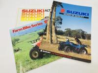 SUZUKI: Three sales brochures&nbsp;covering&nbsp;Suzuki ATV & Quad bikes [Location: Sydney]