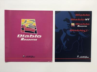 LAMBORGHINI DIABLO: Two Lamborghini Diablo sales brochures