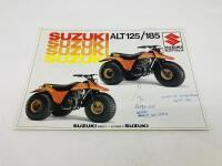 SUZUKI: Three sales brochures&nbsp;covering&nbsp;Suzuki ATV & Quad bikes [Location: Sydney] - 2