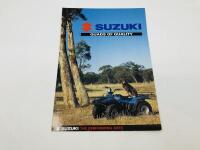 SUZUKI: Three sales brochures&nbsp;covering&nbsp;Suzuki ATV & Quad bikes [Location: Sydney] - 4