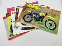 SUZUKI: A collection consisting of nine&nbsp;single page sales brochures covering the RM80/RM100, DR250S, TS125ER, TS185/250ER, PE250, TC/TS100, T125 & RE-5 motocross and road models [Location: Sydney]