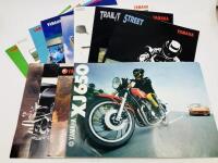 YAMAHA: A collection of 13 assorted sales brochures covering various models and year ranges including the Royal Star XVZ1300A, XV1600A Roadster, XVZ1300TF Royal Star Venture & XJ650 [Location: Sydney]