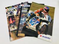 SUZUKI: Five brochures covering the 1995 Motorcycle & Off Road ranges, the 1997 Australian model range, Across 250 & TU250X&nbsp;[Location: Sydney]
