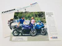 SUZUKI: Five brochures covering the 1995 Motorcycle & Off Road ranges, the 1997 Australian model range, Across 250 & TU250X&nbsp;[Location: Sydney] - 2