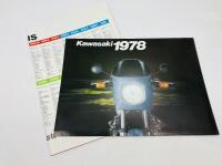 KAWASAKI: A collection of seven sales brochures covering annual model ranges including 1978, 1981, 1994, 1997, 2000, 2002 & 2005&nbsp;[Location: Sydney]