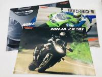 KAWASAKI: A collection of six sales brochures covering sports bikes including the Ninja ZX-7RR/ZX-7R, Ninja ZX-9R, Ninja ZX-12R, ZZ-R1100/600 & 2005 Sports Bike range&nbsp;[Location: Sydney]