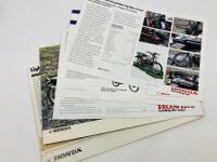 HONDA: A collection of five sales brochures covering dirt & motocross bikes including the XL-250, MT125/250, CL250SC, XL185SB & CT200 Auto [Location: Sydney] - 2