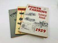 BOOKS: Three Editions of the 'Power Farming in Australia Technical Annual' for 1954, 1958 and 1959 (both 1954 and 1959 in their original cardboard sleeves) [Location: Sydney]