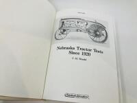 BOOK: 'Nebraska Tractor Tests Since 1920' by C. H. Wendel [Location: Sydney] - 2