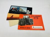 ALLIS-CHALMERS: A book 'Allis-Chalmers Tractors 1914-1982' by Bill Huxley plus three small brochures [Location: Sydney]