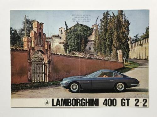LAMBORGHINI: A rare and original Lamborghini 400 GT 2+2 sales brochure