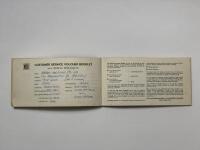 NSU: A late 1960's NSU R080 Customer Service Voucher Booklet - 3