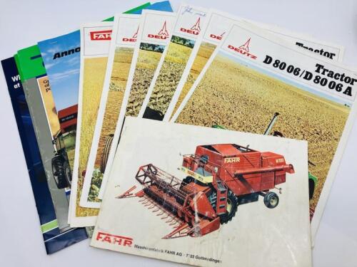 DEUTZ: A collection of 12 sales brochures for Deutz & Fahr products, including several duplicates [Location: Sydney]