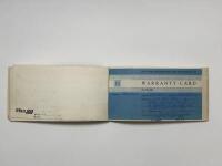 NSU: A late 1960's NSU R080 Customer Service Voucher Booklet - 4
