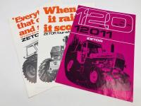 ZETOR: A collection of four 2 sales brochures for Zetor products, including one&nbsp;duplicate&nbsp;[Location: Sydney]